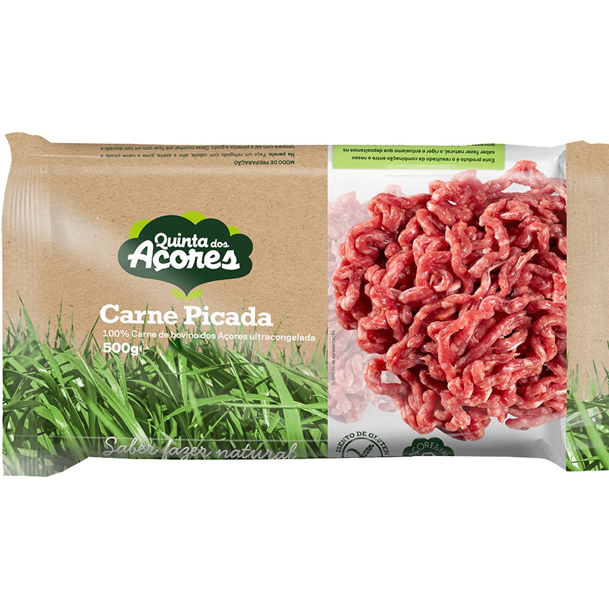 Carne Picada de Bovino sem glúten embalagem 500 g