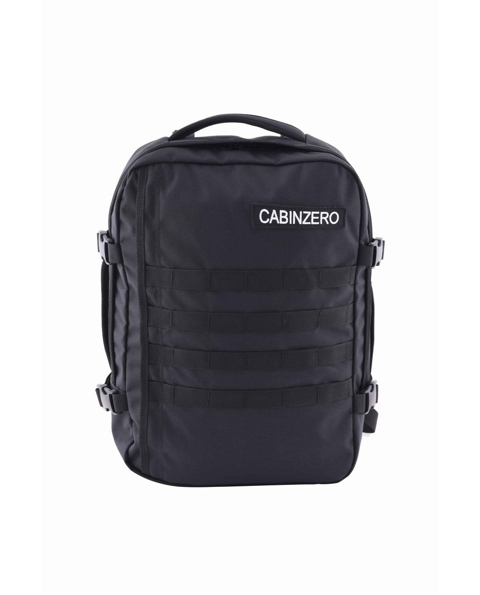 Mochila CabinZero MILITARY 28L em ABSOLUTE BLACK Preto-1
