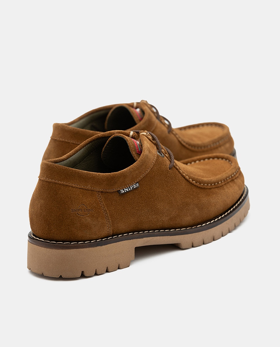 Marrón Zapatos Snipe Cordones Cordón De Snipe Clásico Pala Lisa En