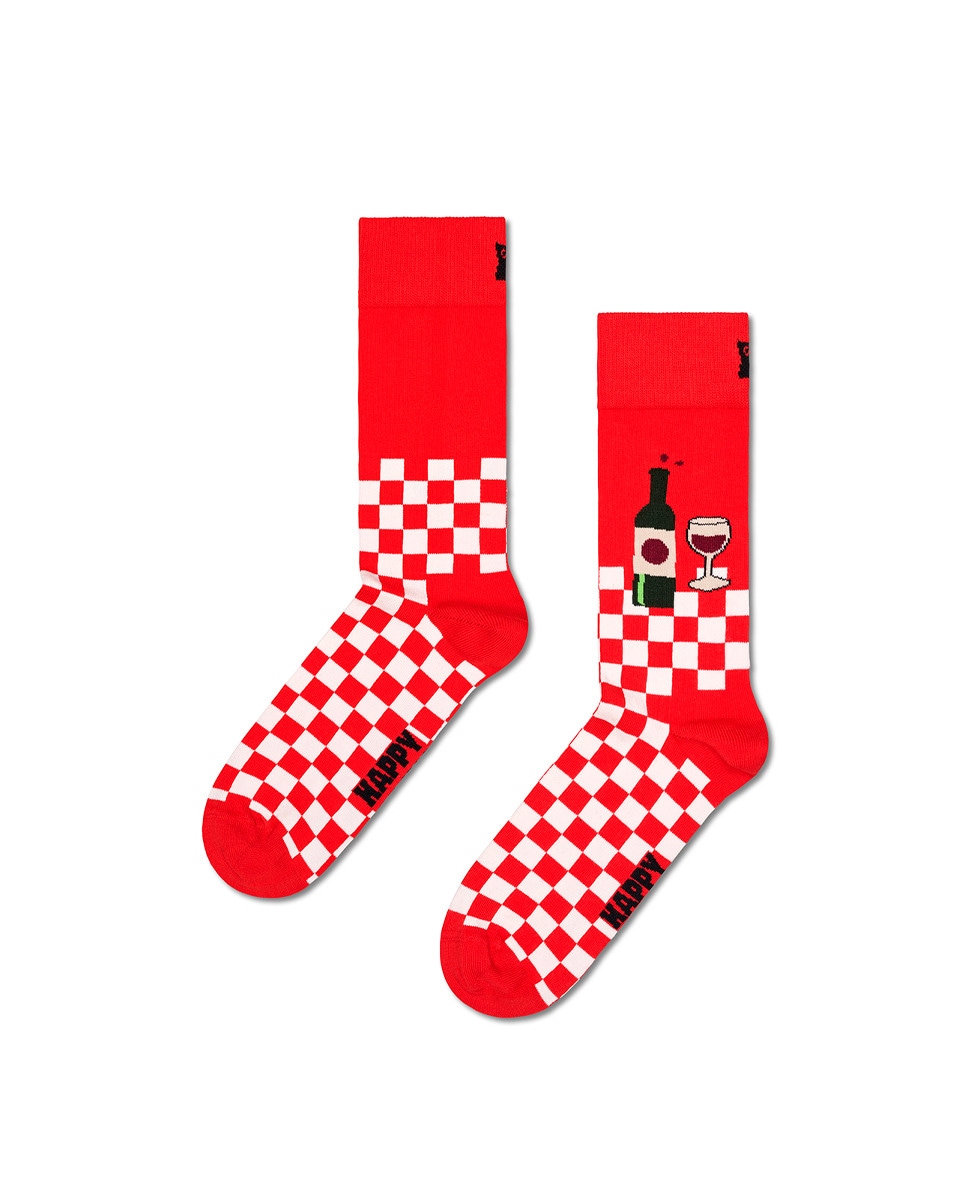 Meias Regular Vermelho-1