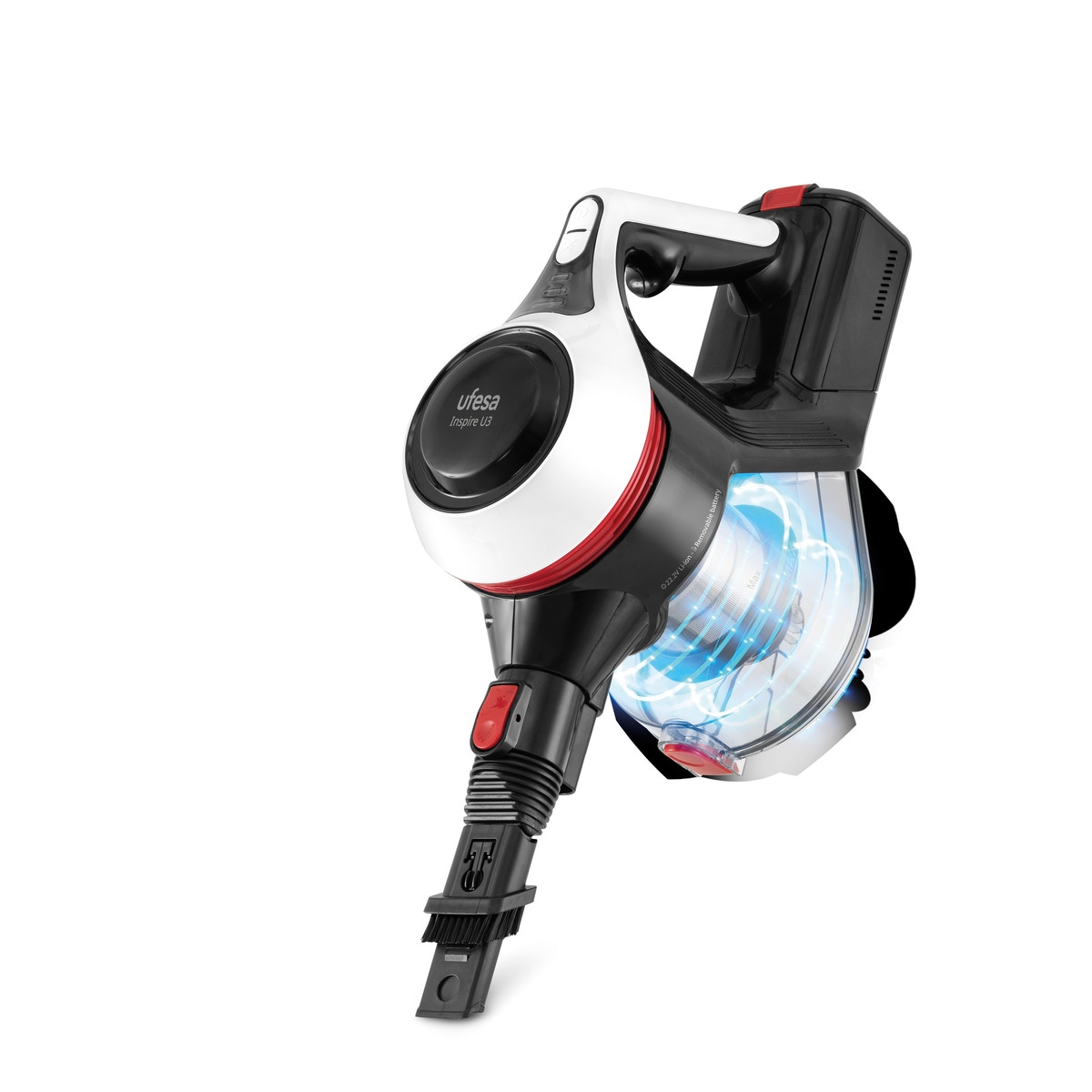 Aspirador de escoba Ufesa U3 Flex con cepillo motorizado con luz 5