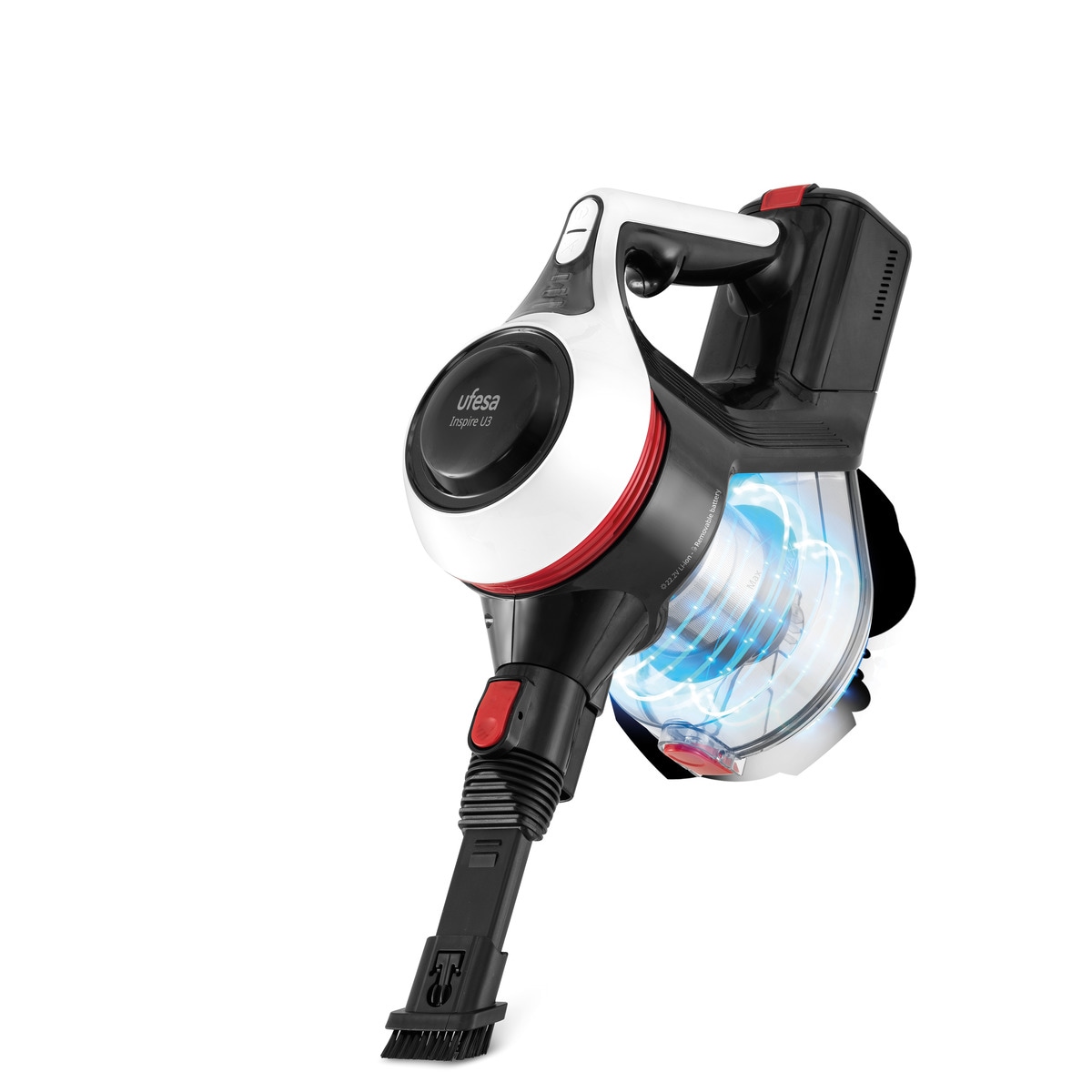 Aspirador de escoba Ufesa U3 Flex con cepillo motorizado con luz 4