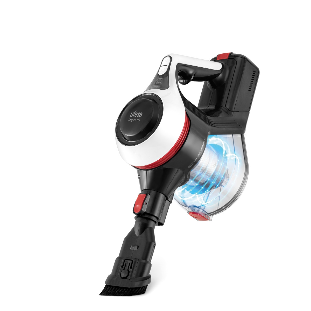 Aspirador de escoba Ufesa U3 Flex con cepillo motorizado con luz 3