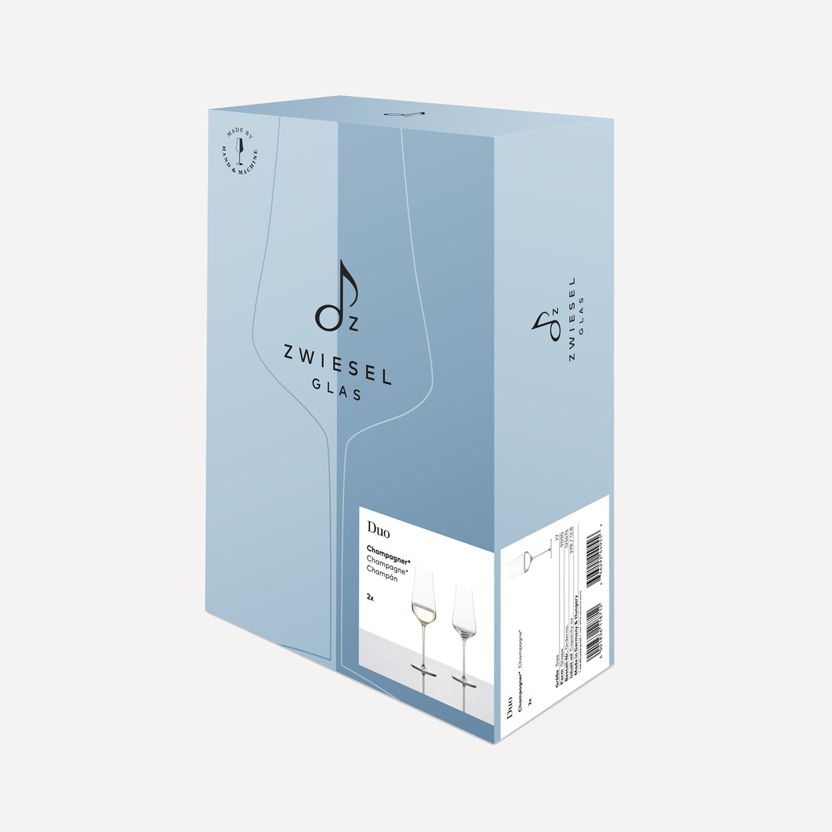 Juego de 2 copas de champán Duo Zwiesel Glas Transparente-5