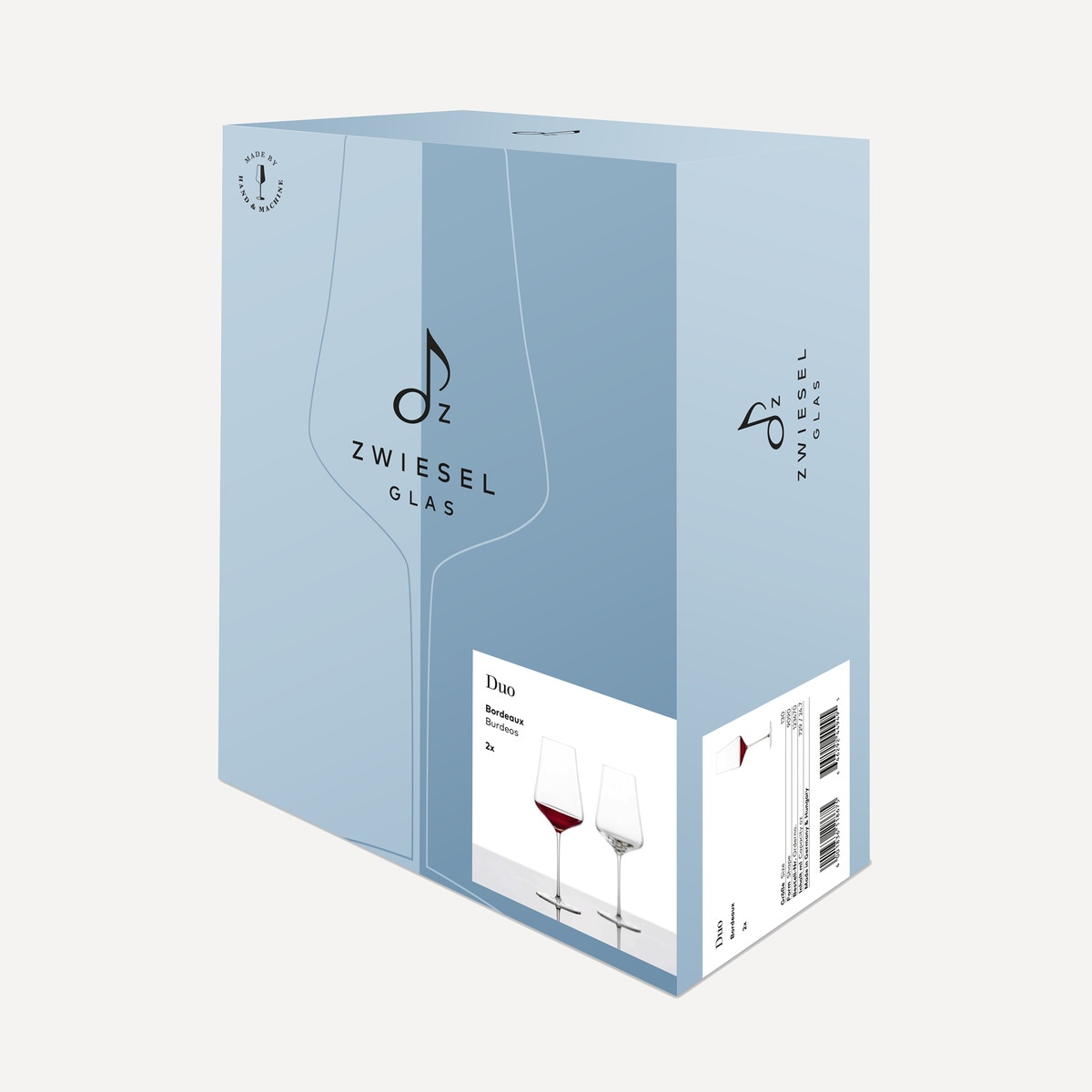 Conjunto de 2 Copos de Vinho Bordéus Duo Transparente-4