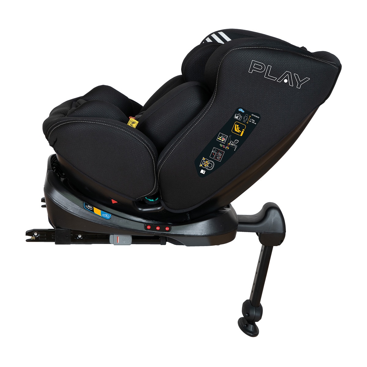 Silla de coche evolutiva 360 Pro I-Size (40-150cm) Negro-3