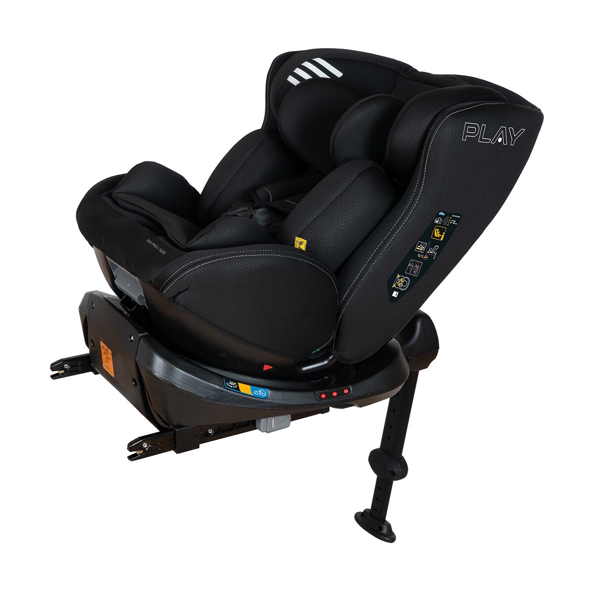 Silla de coche evolutiva 360 Pro I-Size (40-150cm) Negro-2