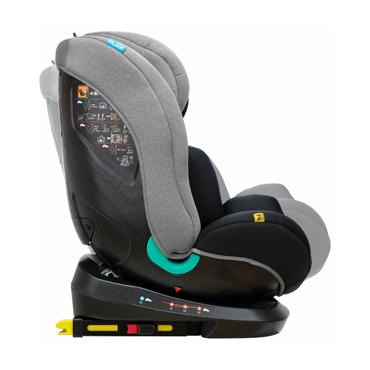 Silla de coche evolutiva Four I-Size (40-135cm) Gris-5