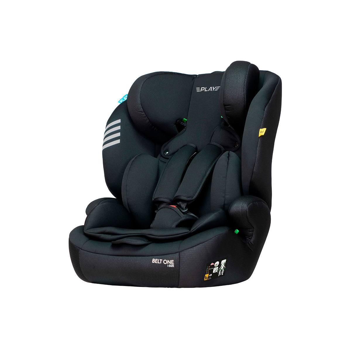 Silla de coche Belt One I-Size (76-150 cm) Negro-1