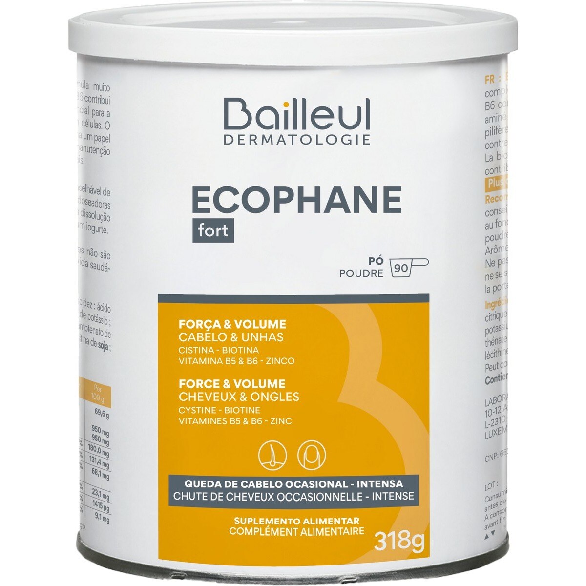 Suplemento Alimentar em Pó Cabelos e Unhas - 318 g 1