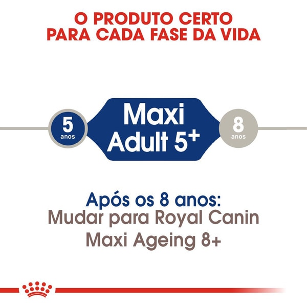 Alimento Seco para Cão Maxi Adulto + 5 Anos embalagem 4 kg