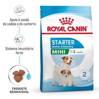 Ração para Cão Mini Starter Mother & Babydog a Partir dos 2 Meses com Mais 10 kg embalagem 4 kg - Royal Canin