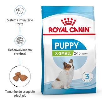 Ração para Cão X-Small Junior a Partir dos 10 Meses com Mais de 4 kg embalagem 1,5 kg - Royal Canin