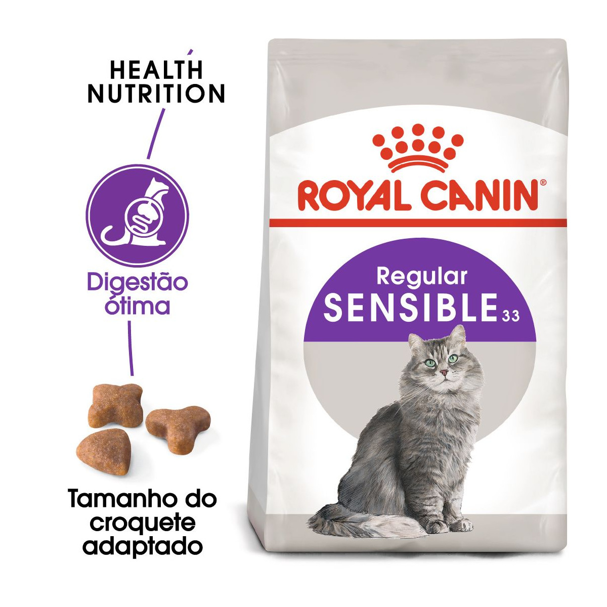 Ração para Gato Sensível embalagem 2 kg