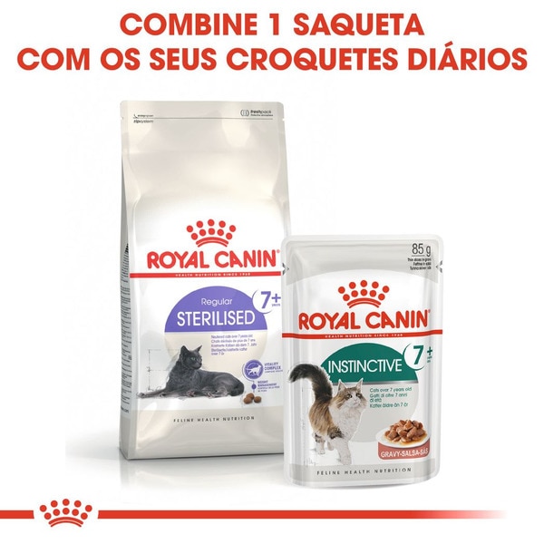 Ração para Gato Esterilizado com + 7 Anos embalagem 1,5 kg