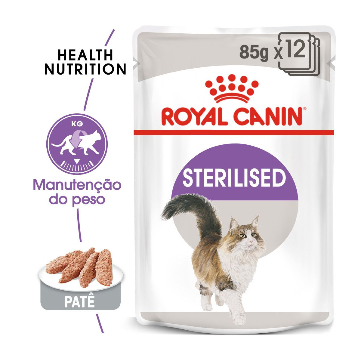 Comida Húmida para Gato Esterilizado embalagem 85 g