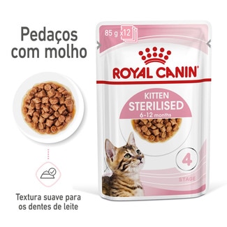Alimento Húmido para Gato Sterilised embalagem 85 g - Royal Canin