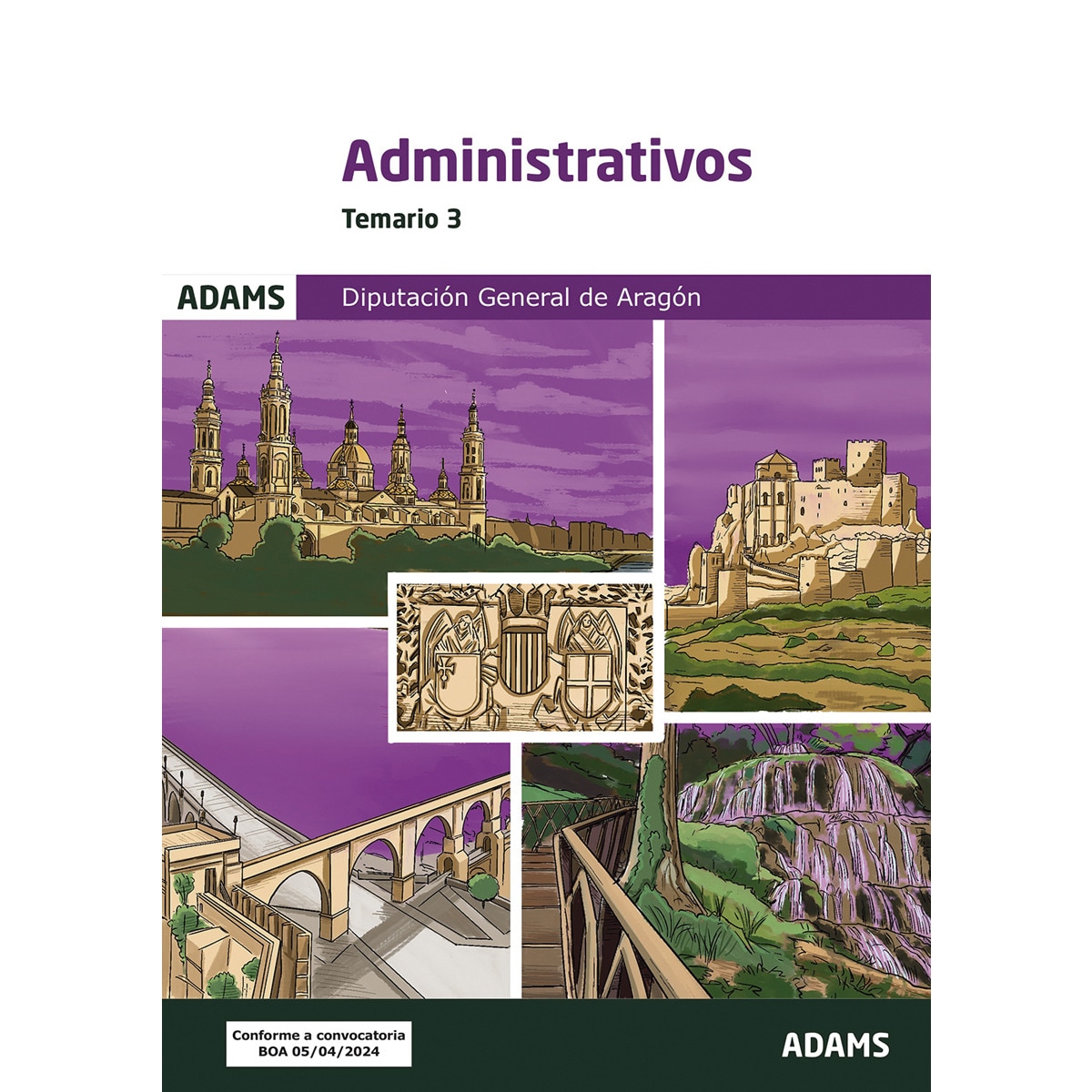 Temarios 3 Administrativos Diputación General de Aragón (Capa mole) 1