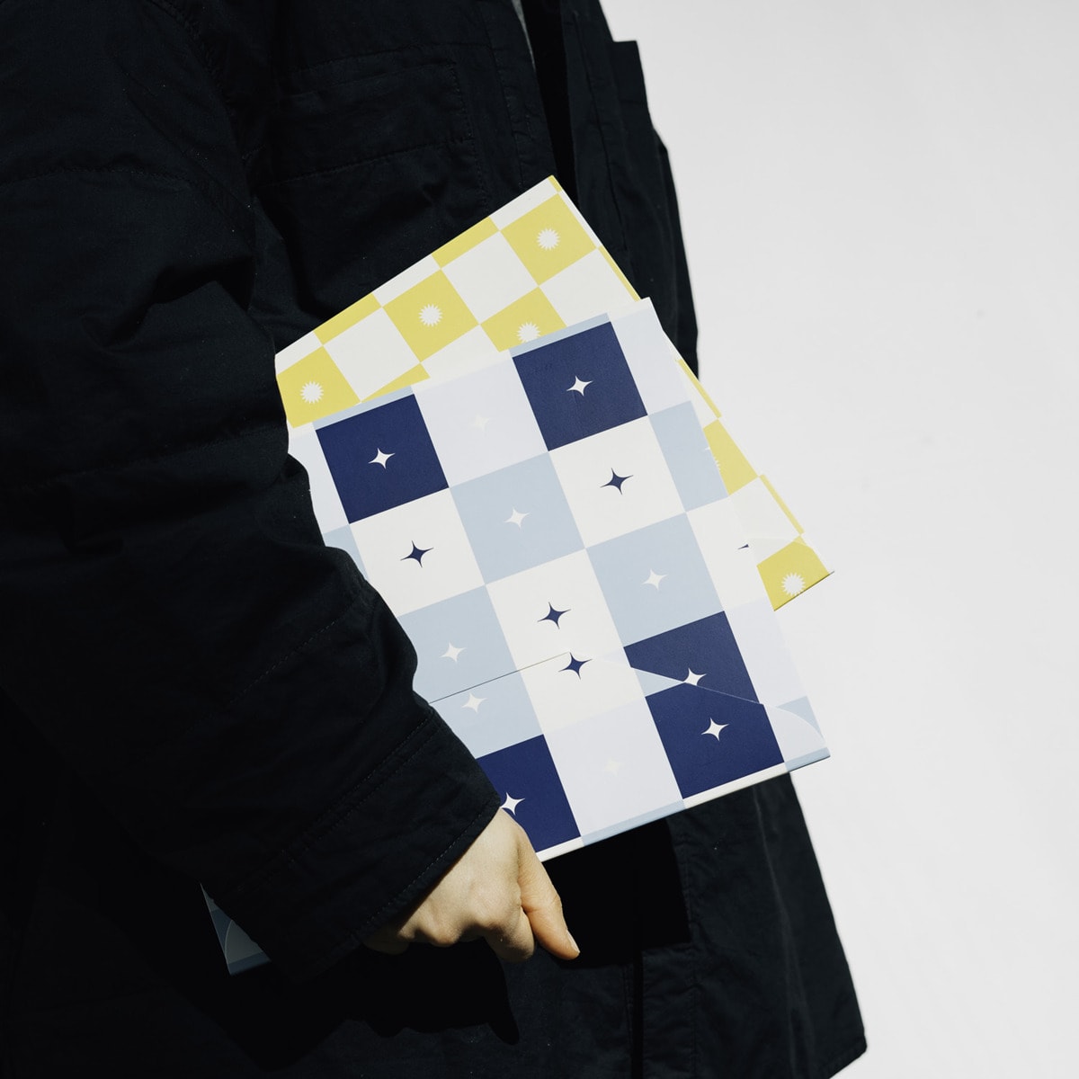 Conjunto de 2 pastas tipo envelope Akalia Kokonote Azul Azul / Amarelo-3