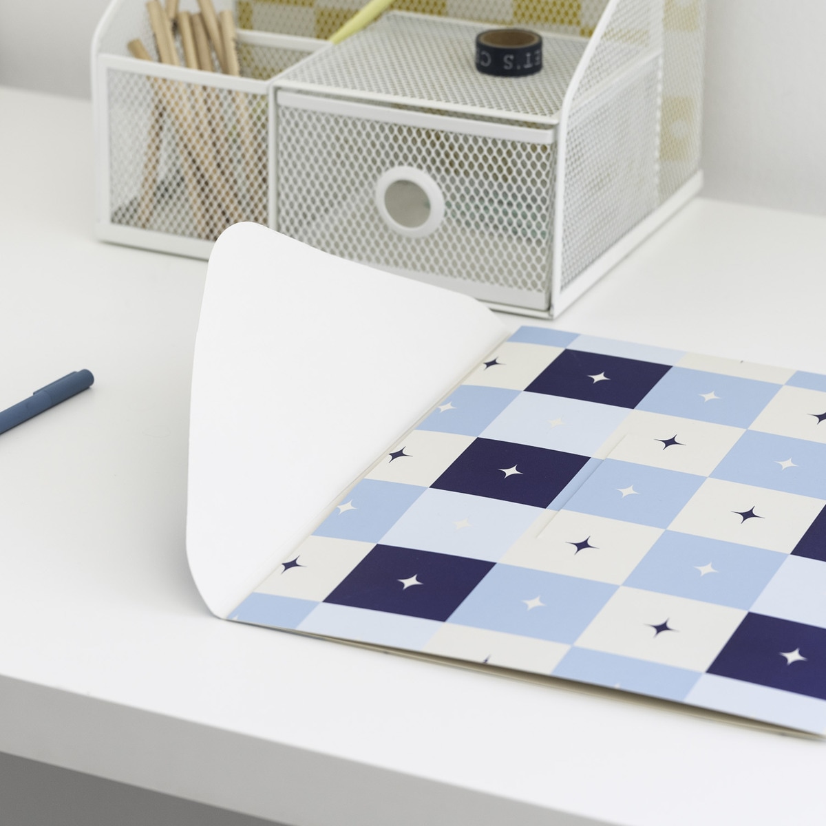 Conjunto de 2 pastas tipo envelope Akalia Kokonote Azul Azul / Amarelo-6