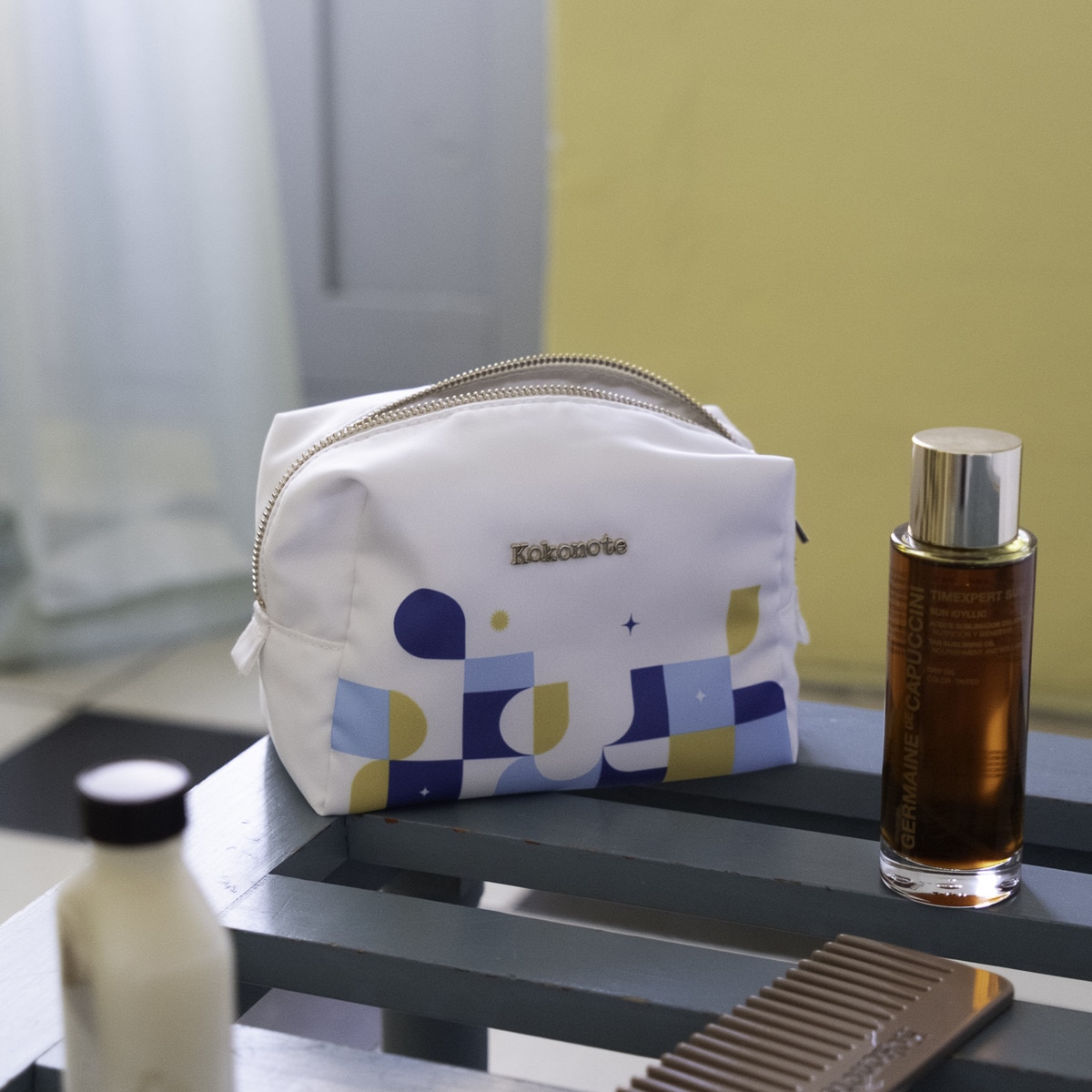 Necessaire Akalia Kokonote Azul Azul / Amarelo-6