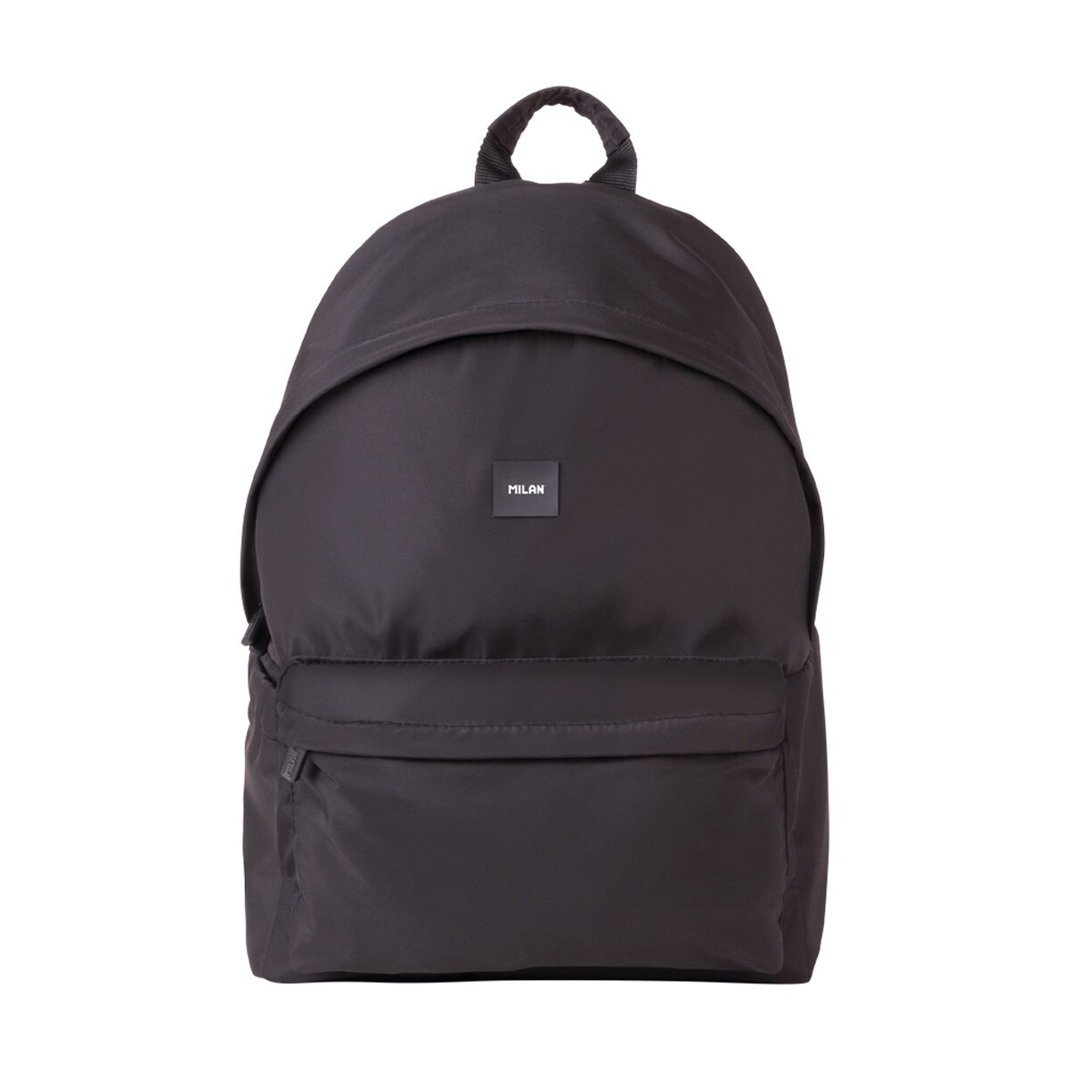 Mochila escolar clásica 2 cremalleras (22 L) serie Shadow, MILAN, negro Negro-1