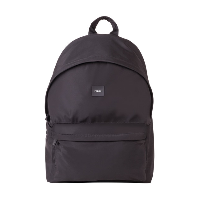 Imagen 0 de Mochila escolar clásica 2 cremalleras (22 L) serie Shadow, MILAN, negro