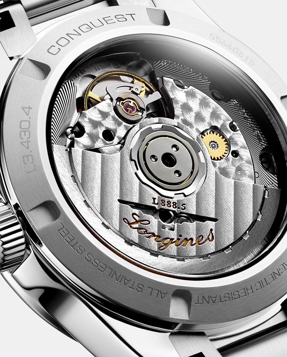 Relógio Conquest L34304026 Automático de Aço Prata-3