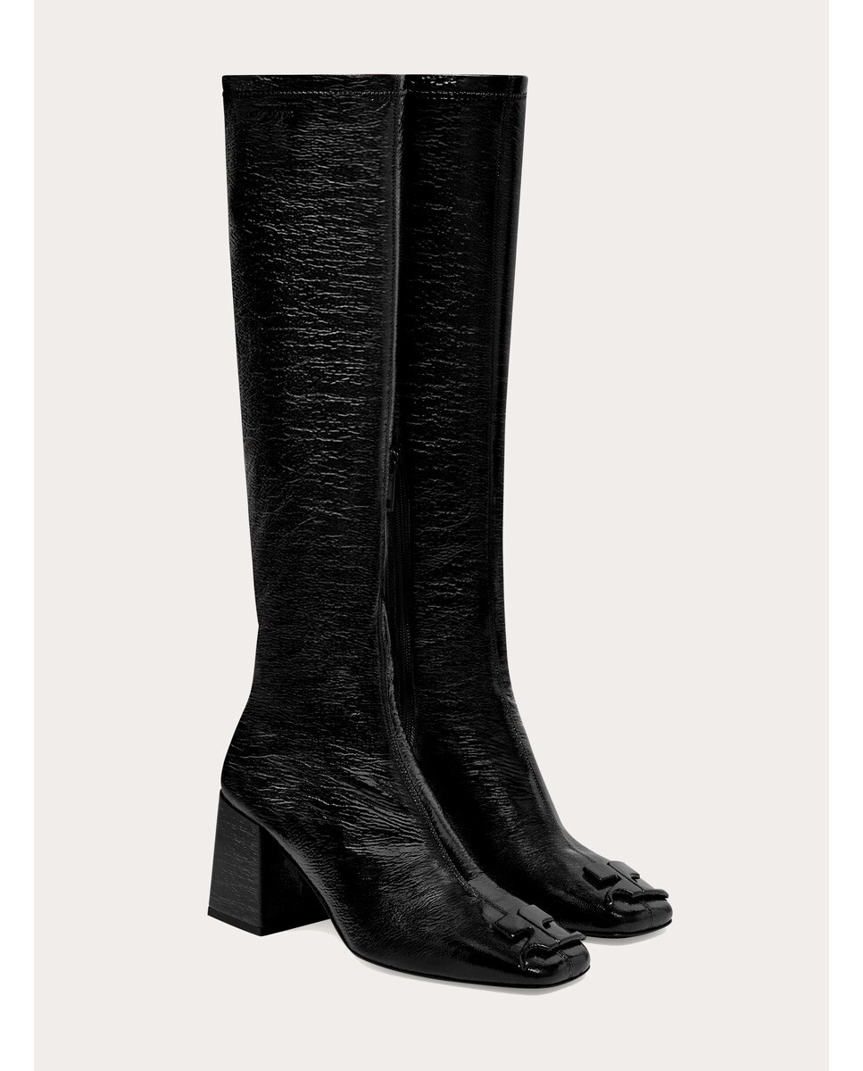 Botas Reedition de vinilo Negro-3