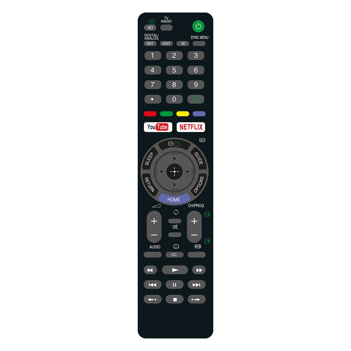 Imagen 0 de Mando a distancia universal Inves RM-1370 para televisores Sony LCD/LED Smart TV