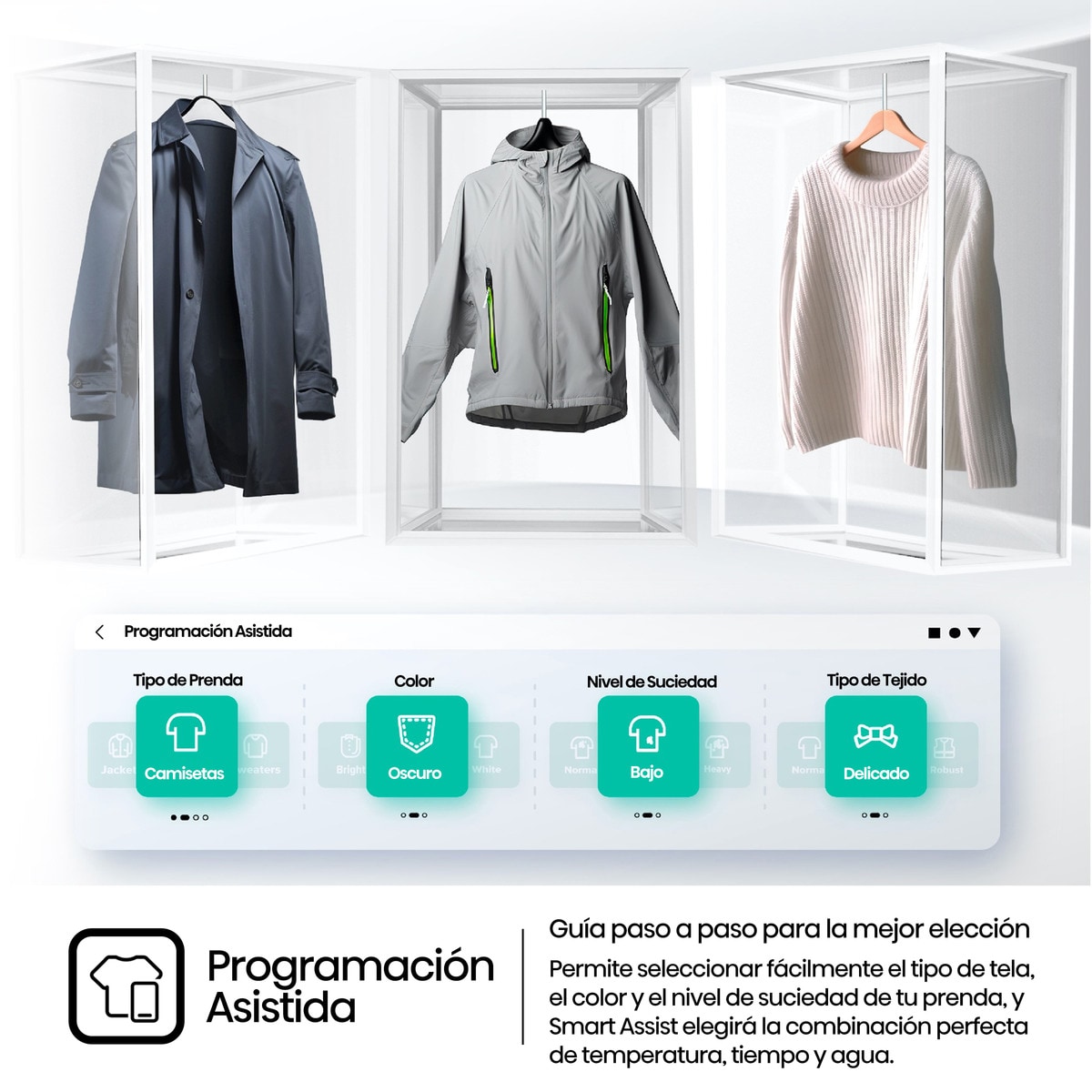 Lavadora Hisense 12 kg / 1.400 rpm, Wifi, Sistema Anticrease,Serie 7S- WF7S1247BW Blanco-7