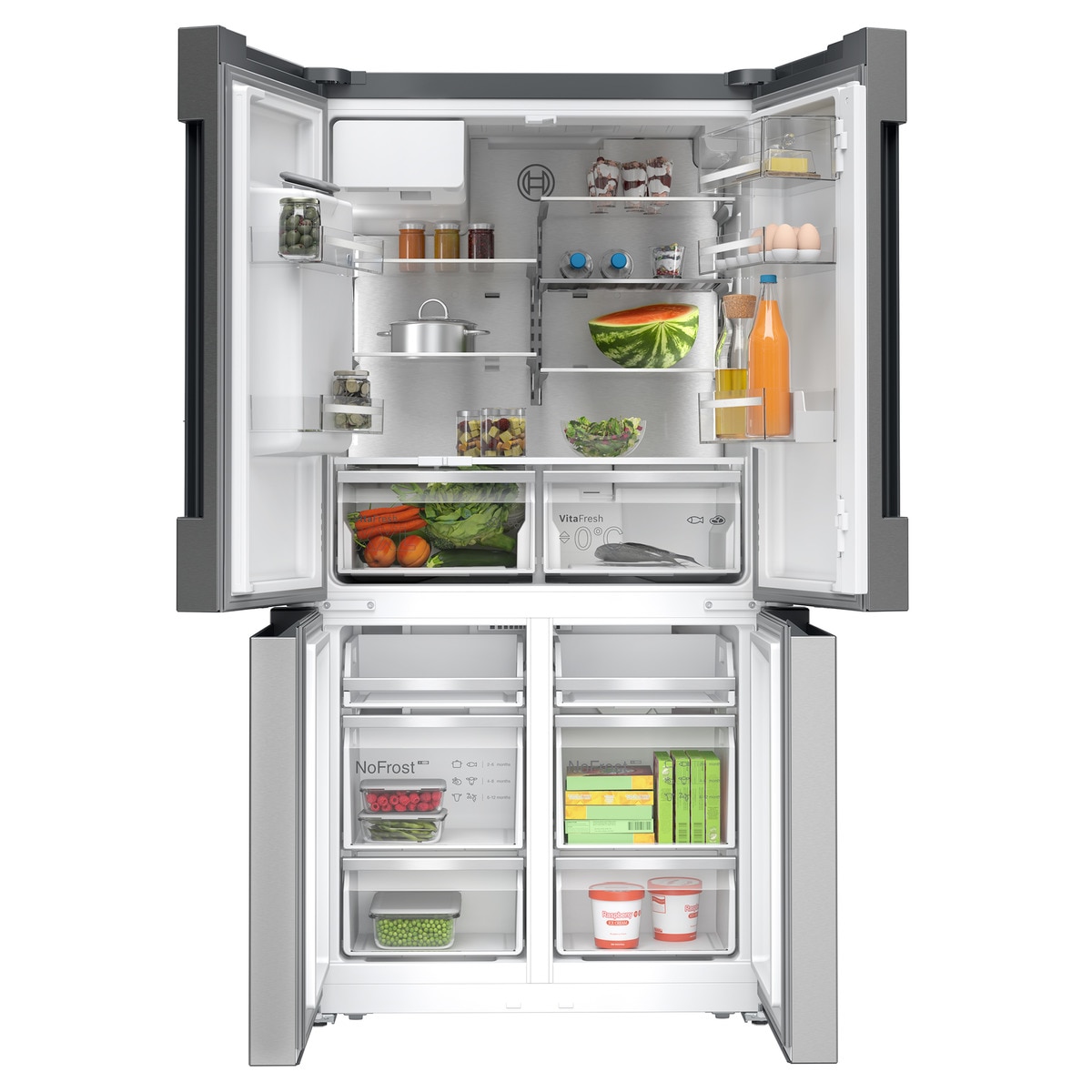 Frigorífíco americano Bosch Total No Frost, con dispensador -  KFD96APEA Acero-2