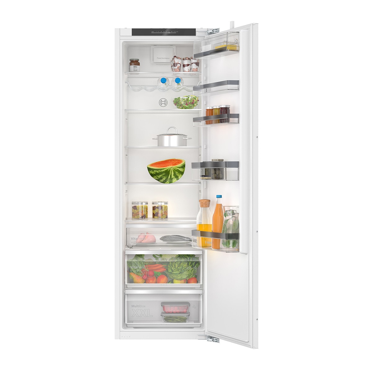 Frigorífico de 1 Porta Encastrável Bosch Serie 6 KIR81ADD0 VitaFresh, Fecho Softclose e de 177,5 cm - Branco Branco-1