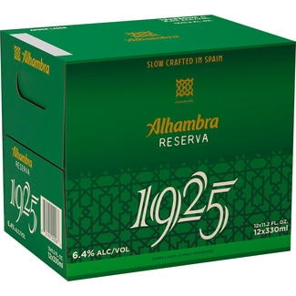 cerveza rubia extra pack 12 botellas 33 cl - Alhambra Reserva 1925