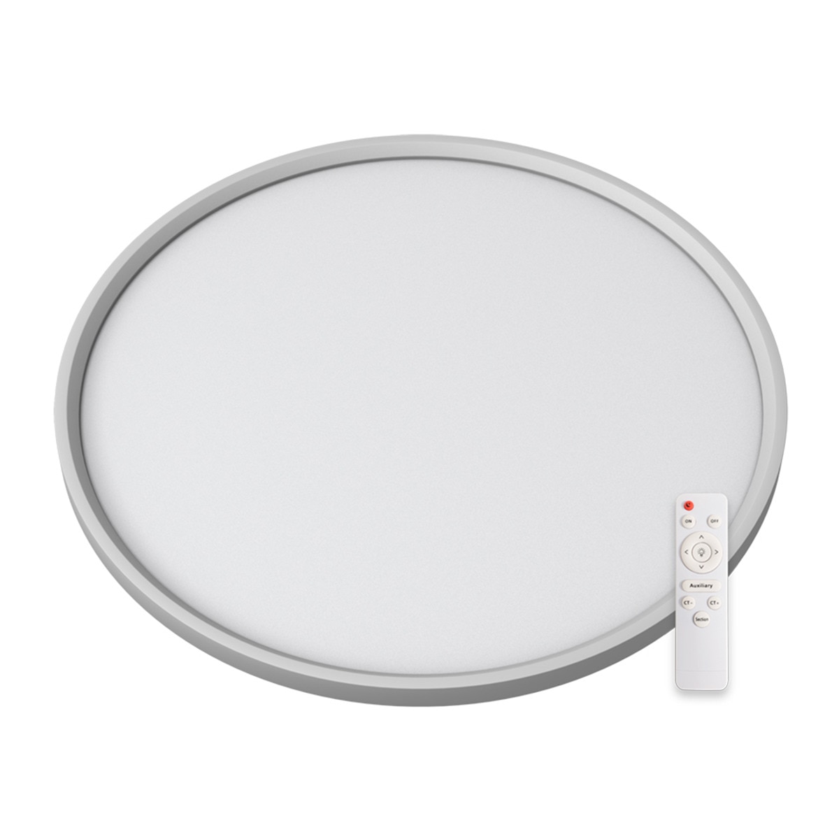 Panel LED Superficie Redondo 45 W 5400 lm Gris-1