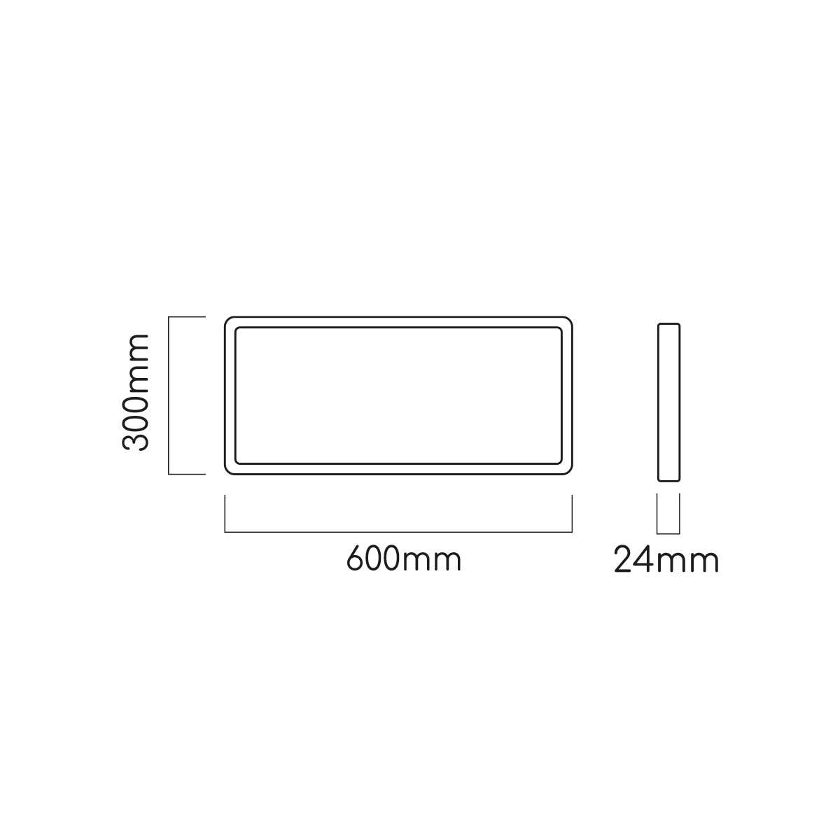 Panel LED Superficie Rectangular 36 W 4300 lm Metal-6