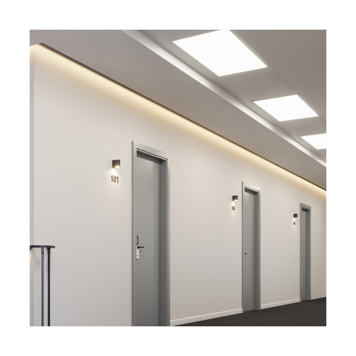 Panel LED Superficie Rectangular 36 W 4300 lm Metal-4