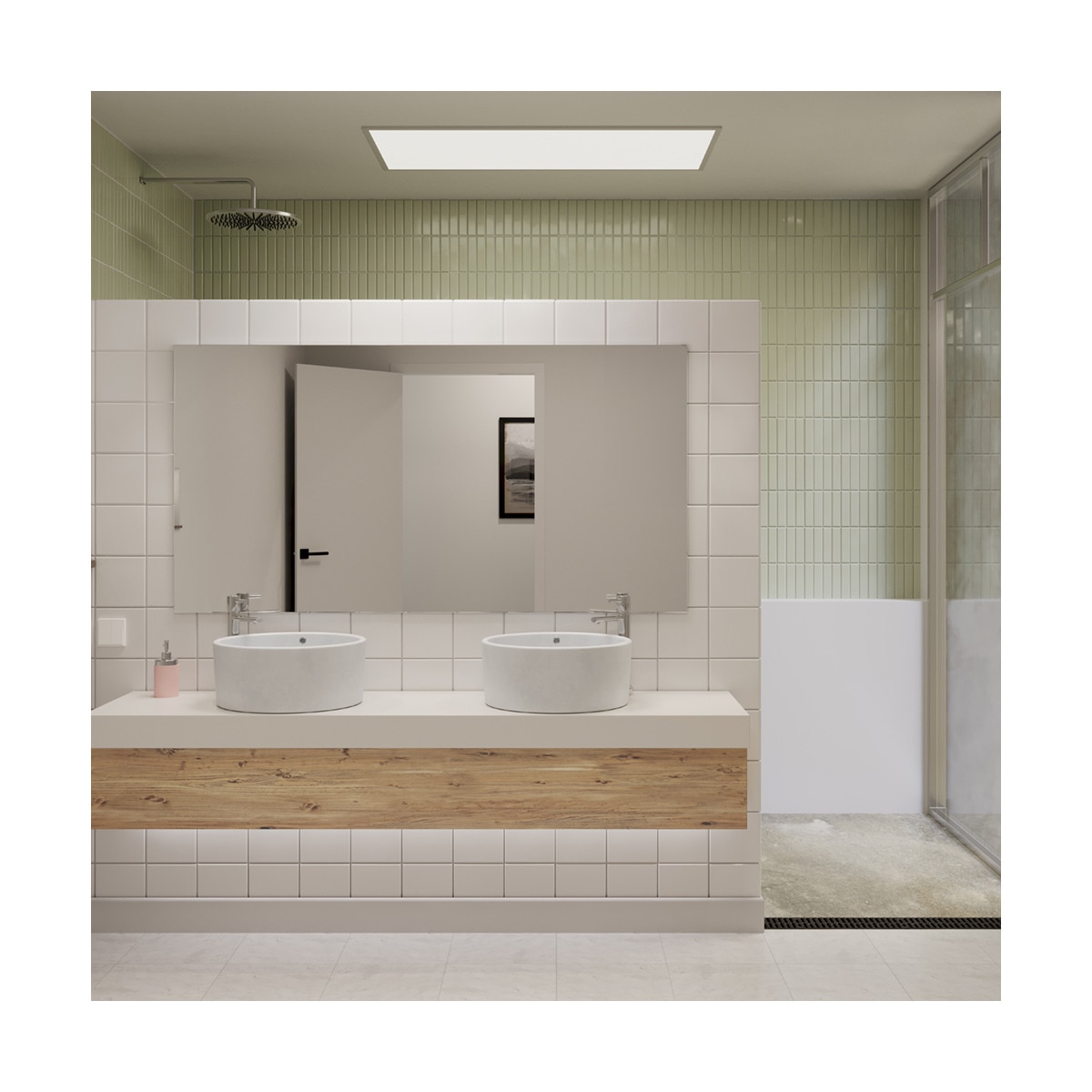 Panel LED Superficie Rectangular 45 W 5400 lm Metal-4