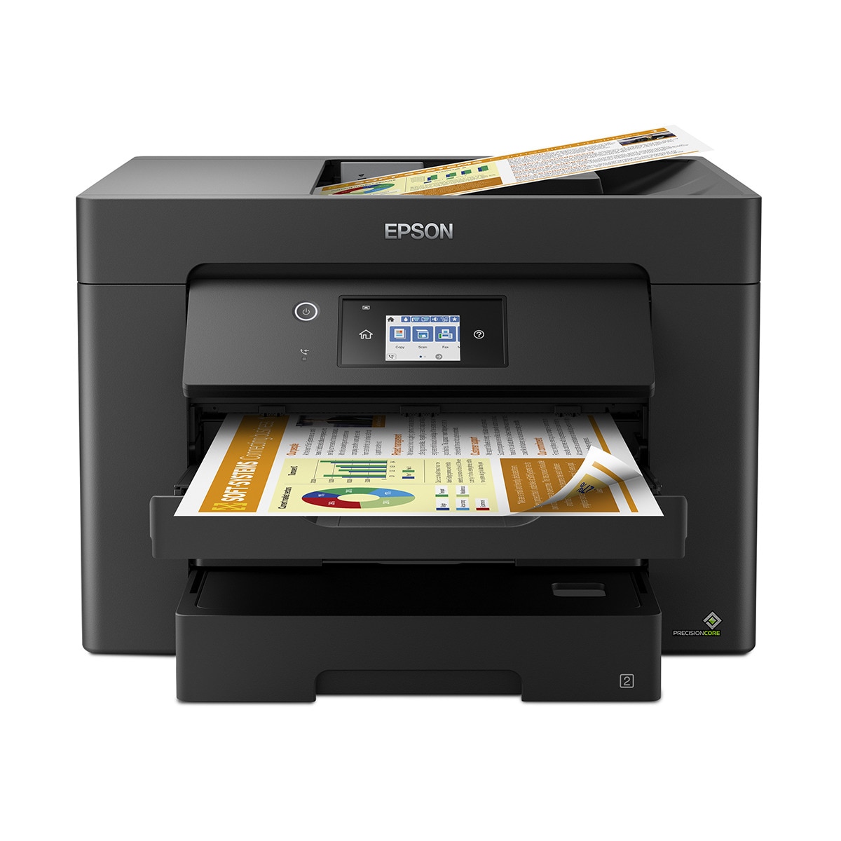 Impresora Multifunción tinta Epson WorkForce WF-7830DTWF, Wi-Fi, Fax e impresión A3 Negro-1