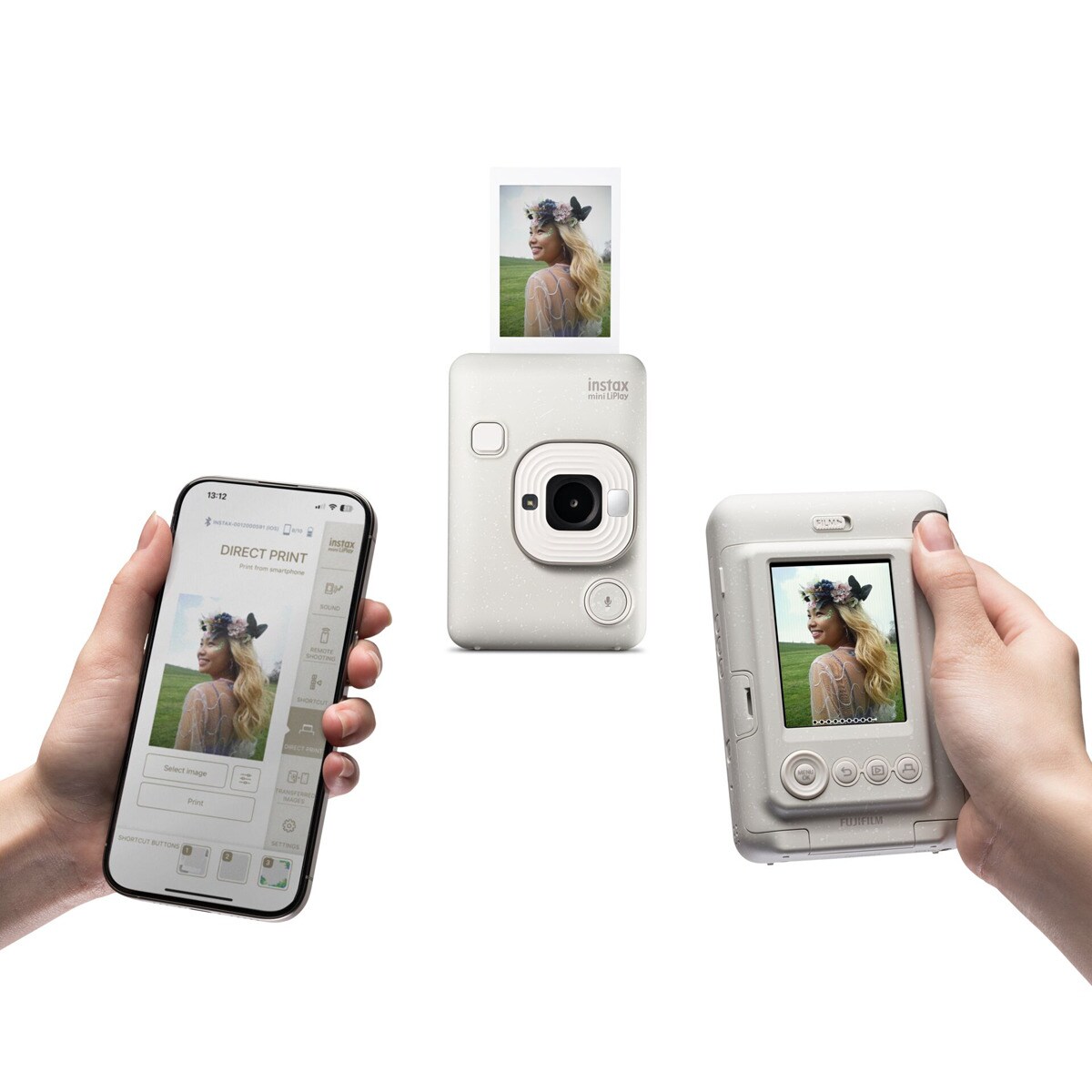 Câmara Liplay Instax mini Branco-5