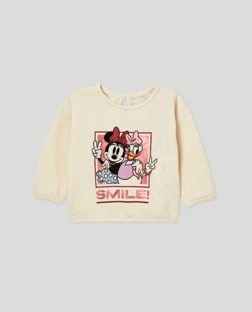 Imagen 0 de Sudadera de bebé niña con estampado Minnie y Daisy