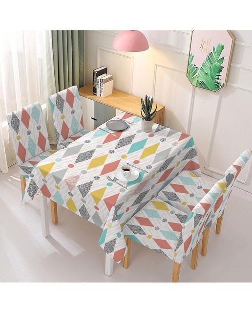 Imagen 0 de Mantel impermeable de 140x180cm y 4 fundas de silla