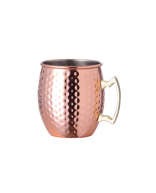 Imagen 0 de Taza 500 ml acero inox y recubrimiento cobre galvanizado