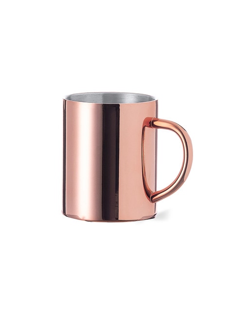 Imagen 0 de Taza 280 ml acero inox con recubrimiento cobre galvanizado