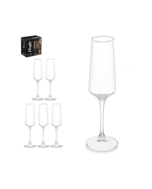 Imagen 0 de Pack 6 copas cava cónica 250ml