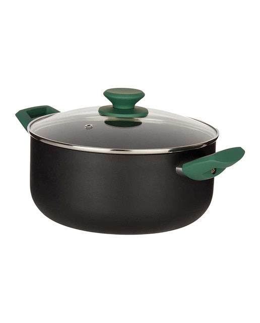 Imagen 0 de Cacerola aluminio prensado green 24 cm con tapa