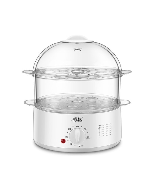 Imagen 0 de Vaporera eléctrica doble nivel transparente multiusos