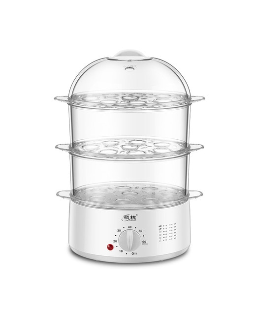 Imagen 0 de Vaporera eléctrica triple nivel transparente multiusos