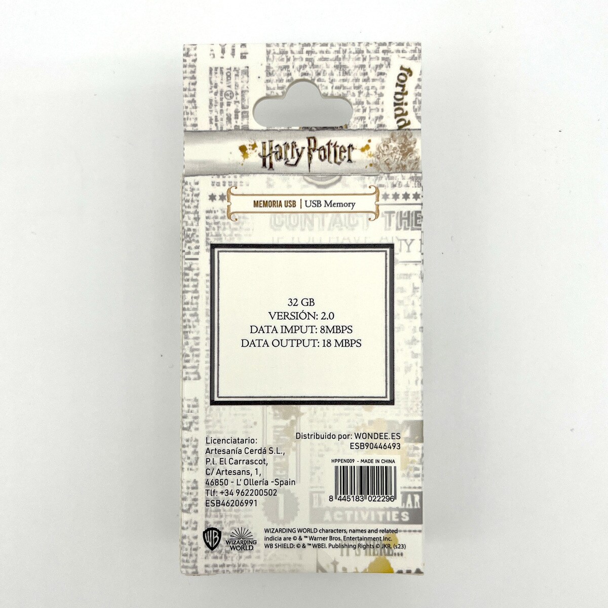 Cartão de Memória USB 32GB Hermione Harry Potter Wondee 7