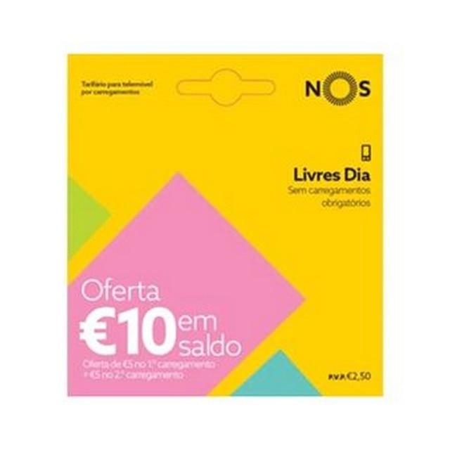 Imagem 0 de Pack Cartão NOS Livre 2.5€ + 10€